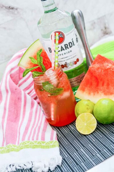 watermelon mojito cocktail