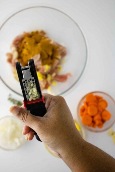 Authentic Jamaican Curry Chicken garlic