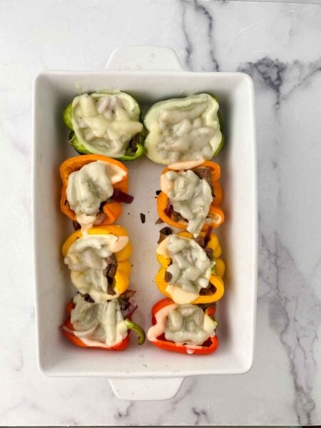 philly cheesesteak stuffed peppers