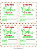 Free Printable Christmas Cookie Exchange Party Kit - Brooklyn Active ...