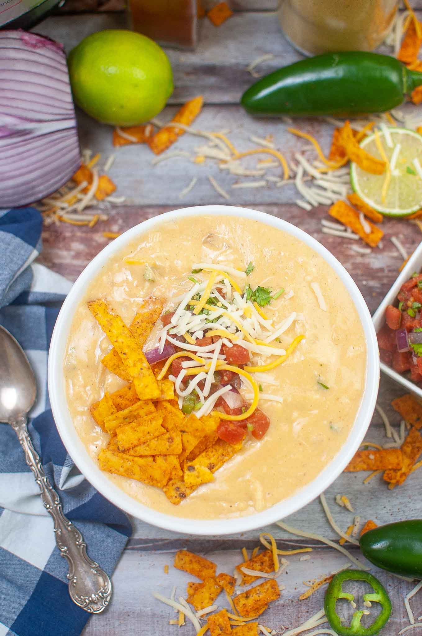 Easy Copycat Chili's Chicken Enchilada Soup In The Instant Pot
