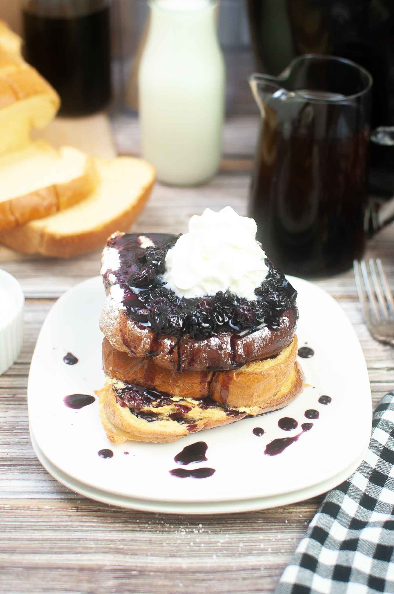 The Best Air Fryer Blueberry French Toast