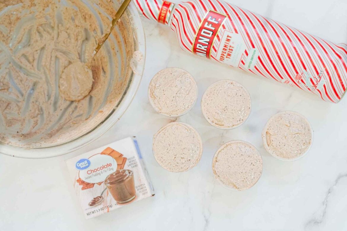 Easy Christmas Pudding Shots