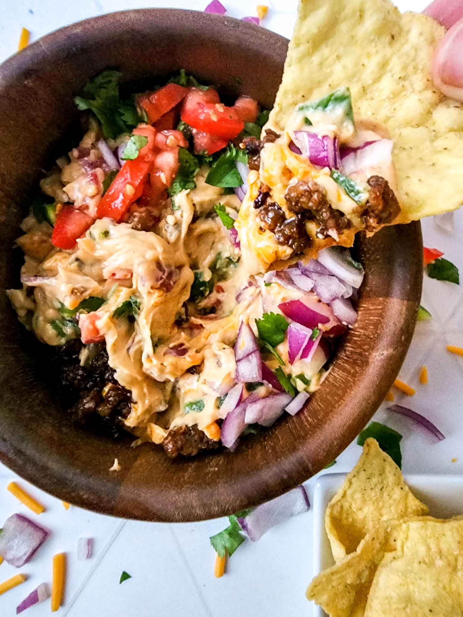 Choriqueso pan pizza