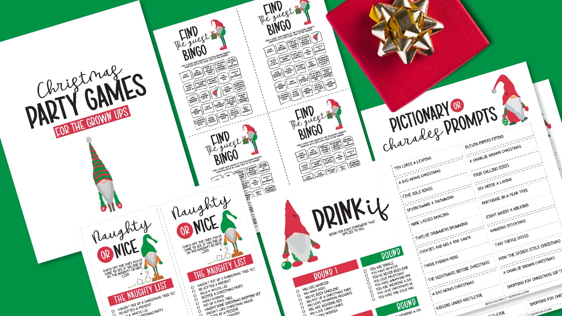 Drink if Christmas game printable, Christmas Drink if card