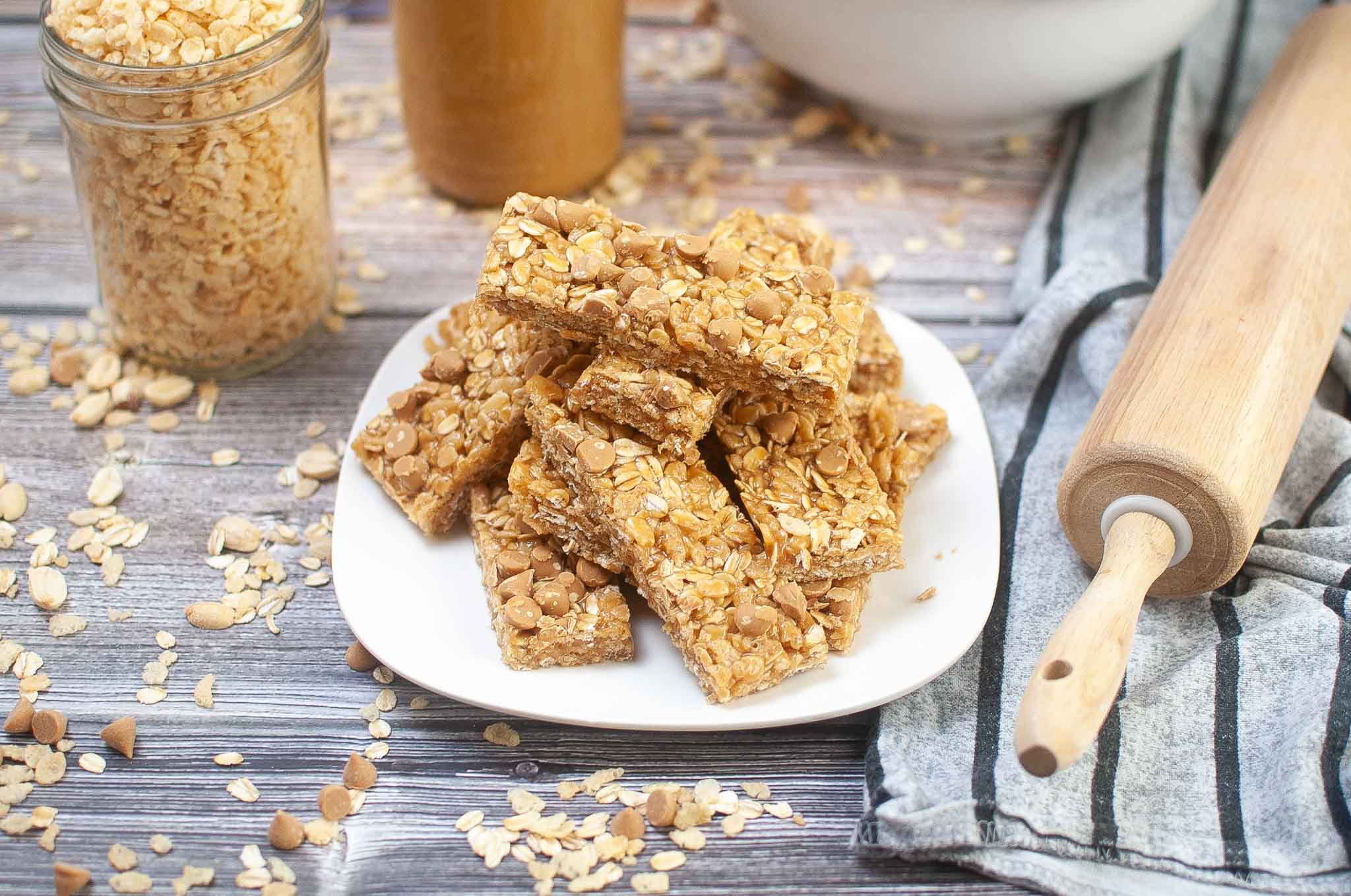 Easy Peanut Butter Granola Bars