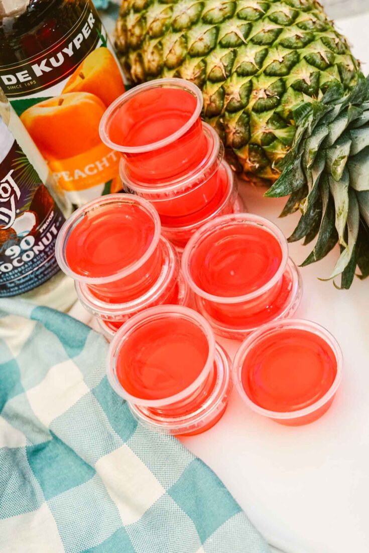 Easy Bahama Mama Jello Shots