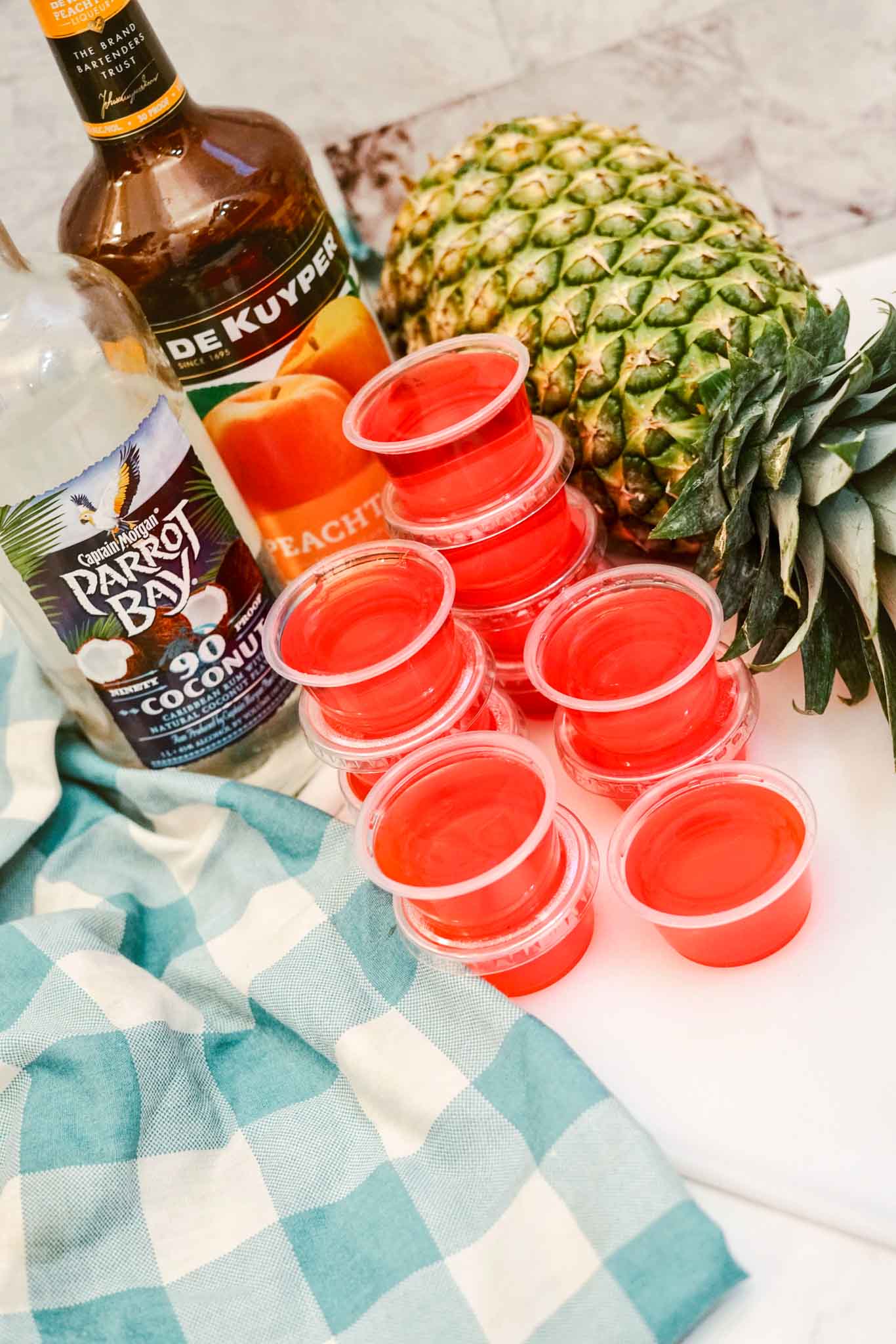 Bahama Mama Jello Shots