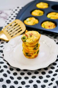 Spinach Cheese and Bacon Egg Bites