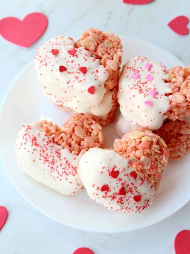 Super Fun Valentine’s Day Rice Krispie Treats