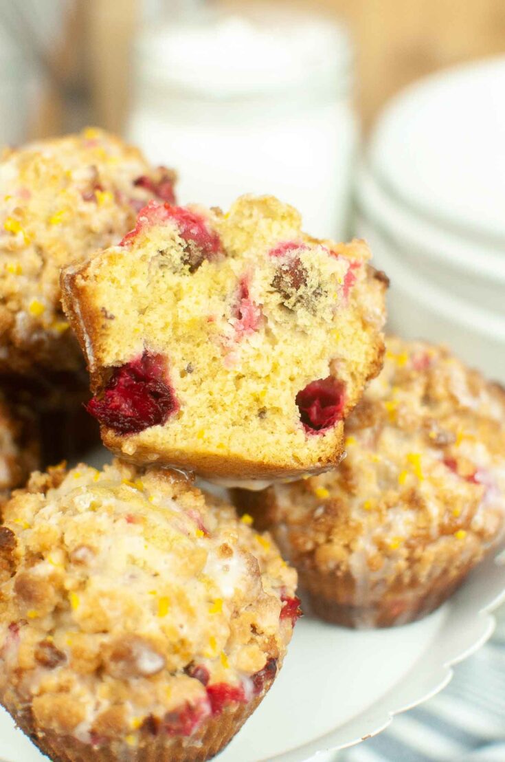 Easy Fluffy Cranberry Orange Muffins For Breakfast