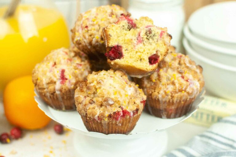 Easy Fluffy Cranberry Orange Muffins For Breakfast