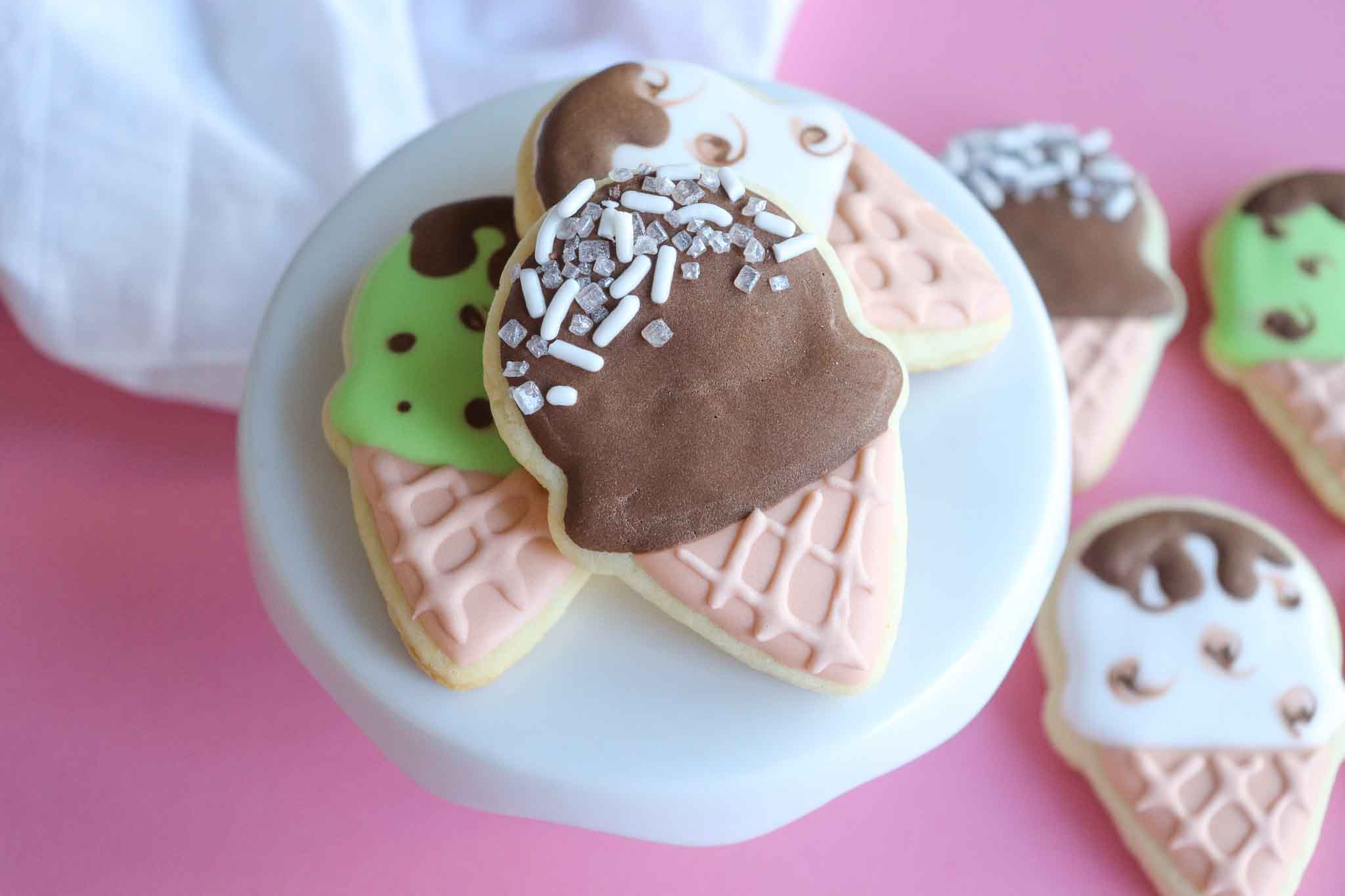 How to Make Sugar Cookies That Look Like Ice Cream