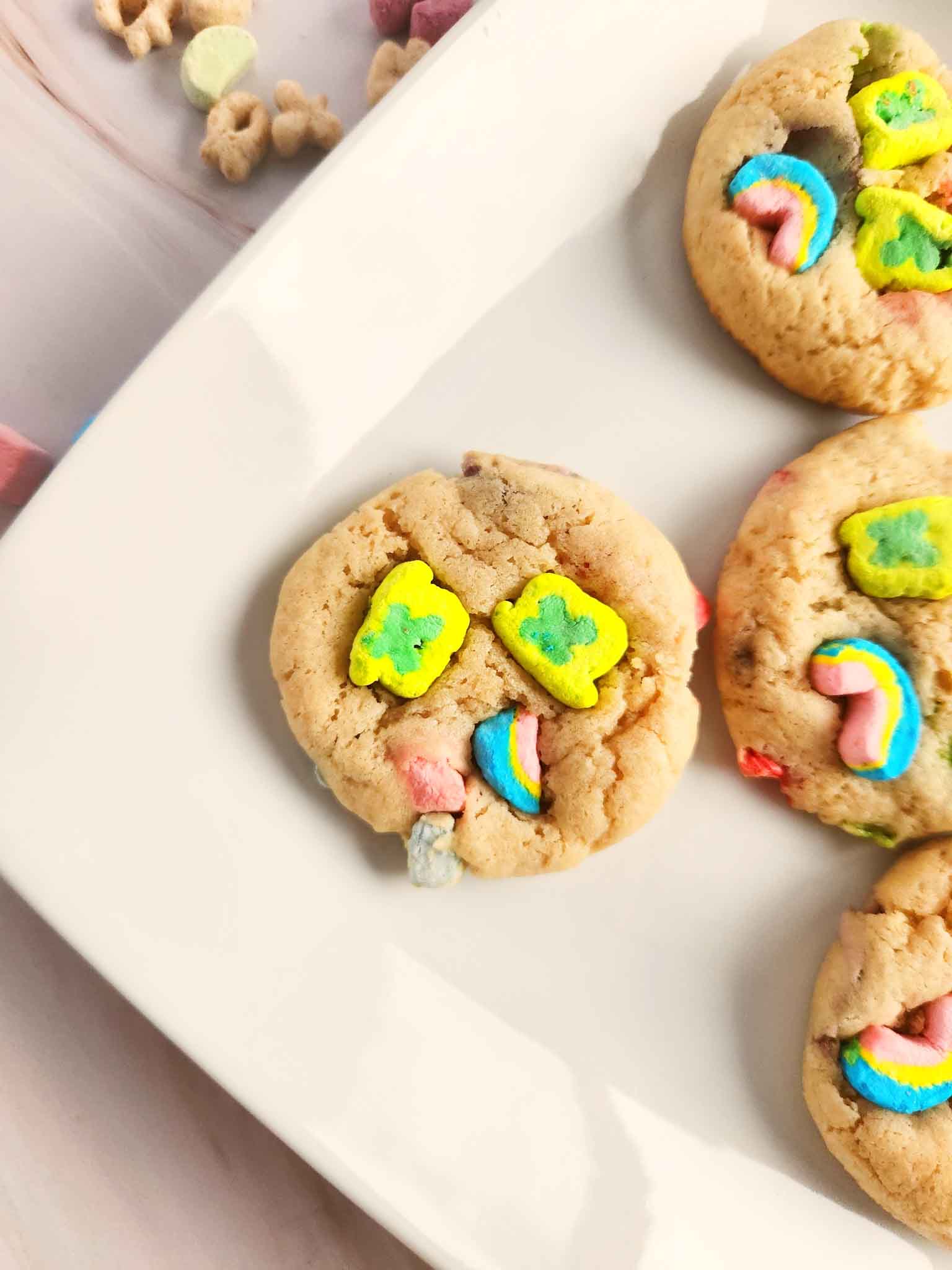 St. Patrick's Day Lucky Charms Cookies