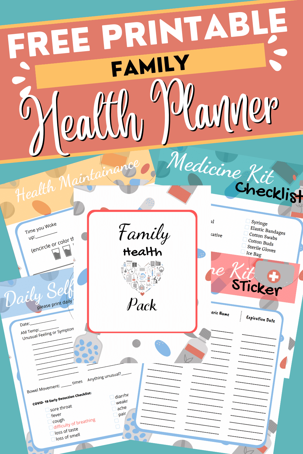 Medical Planner Kit {FULL SIZE; UNDATED} PRINTABLE – My Computer