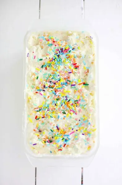 Super Easy Homemade Birthday Cake Ice Cream Recipe