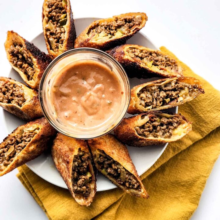 The Best Cheeseburger Egg Rolls