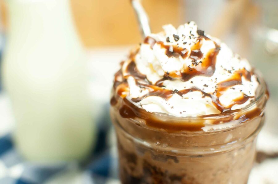 Easy Copycat Starbucks Cookie Crumble Frappuccino Drink