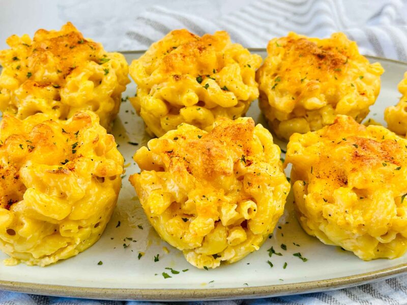 Easy Delicious Baked Mac and Cheese Bites Appetizer