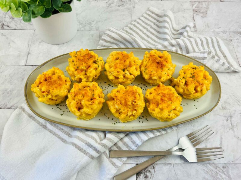 Easy Delicious Baked Mac and Cheese Bites Appetizer