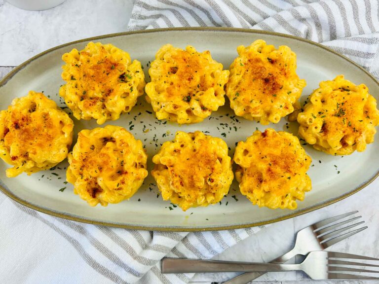 Easy Delicious Baked Mac and Cheese Bites Appetizer