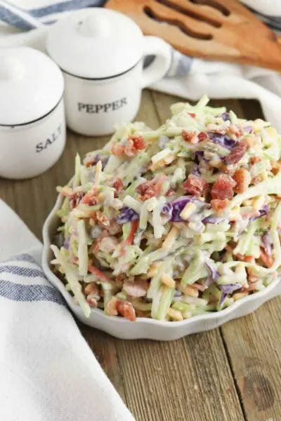 How To Make Easy Creamy Broccoli Slaw In Minutes