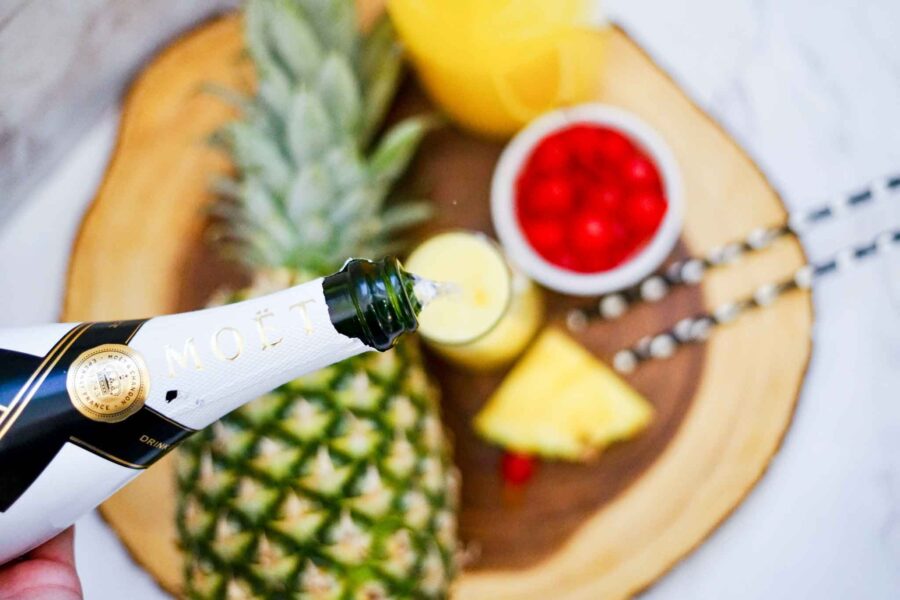 How To Make Delish Piña Colada Mimosa Cocktails