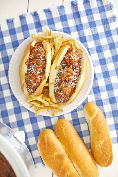 Easy Slow Cooker Italian Meatball Subs Recipe