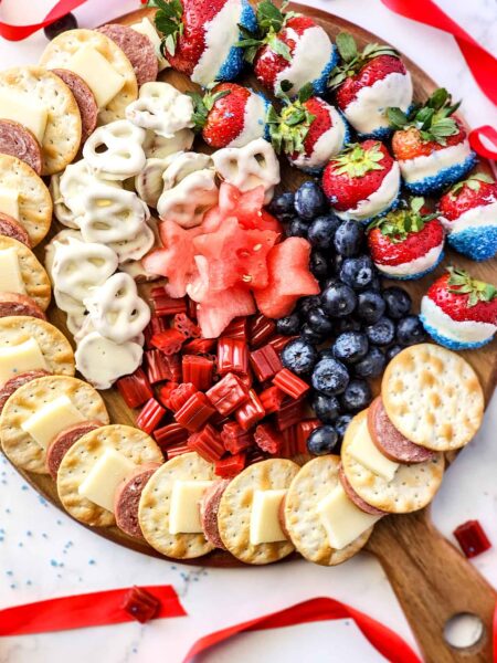 Super Fun and Easy 4th Of July Charcuterie Board