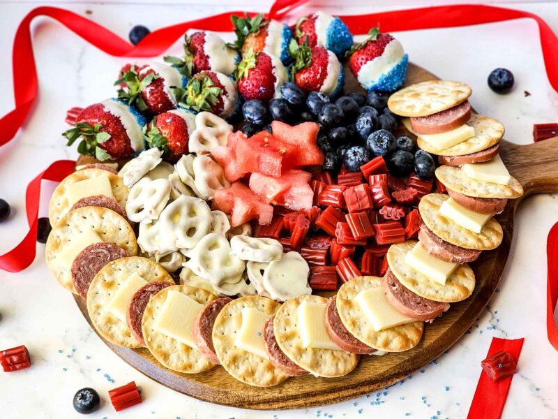 Super Fun and Easy 4th Of July Charcuterie Board
