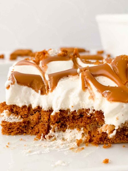 biscoff cookie pudding