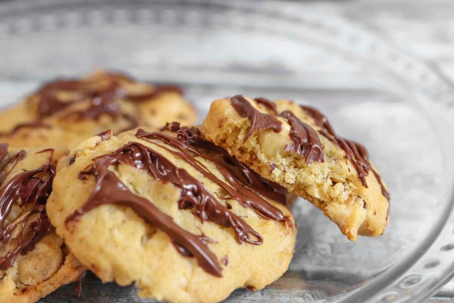 Easy Chewy Hazelnut Chocolate Cookies Recipe