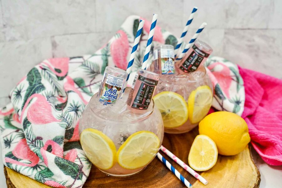 Easy Pink Lemonade Fishbowl Cocktail Recipe