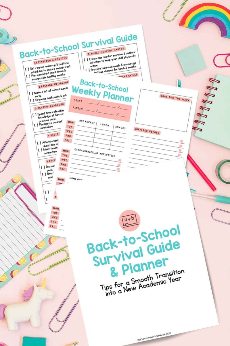 Back To School Free Printable Organizer-4 - Brooklyn Active Mama