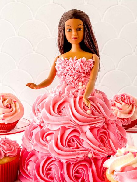 Buy Barbie Cream Cake-Glamor In Pink
