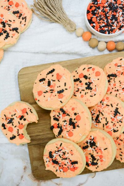 Delicious Halloween Frosted Sugar Cookies
