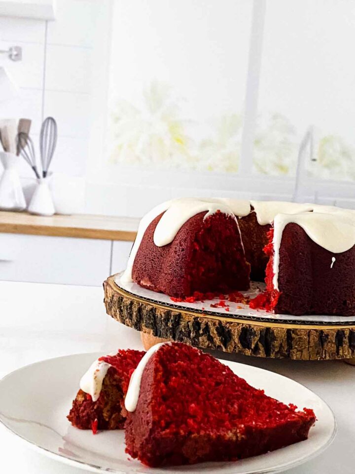 Red Velvet Pound Cake Recipe With Cream Cheese Glaze