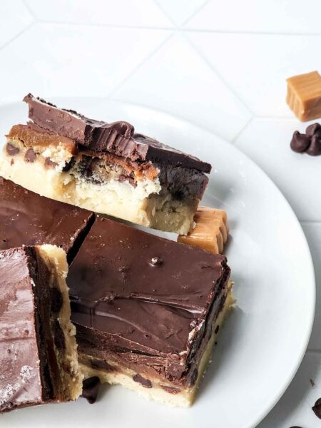 Easy Twix Cookie Dough Bars