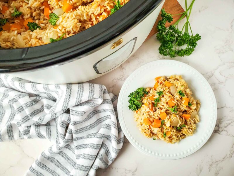 Slow Cooker Butternut Squash Risotto Recipe