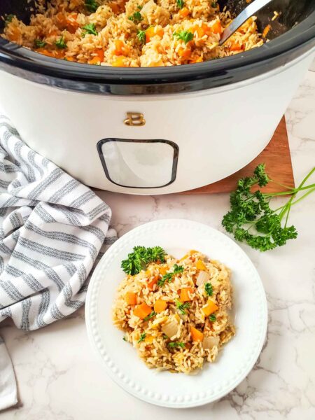 Slow Cooker Butternut Squash Risotto Recipe