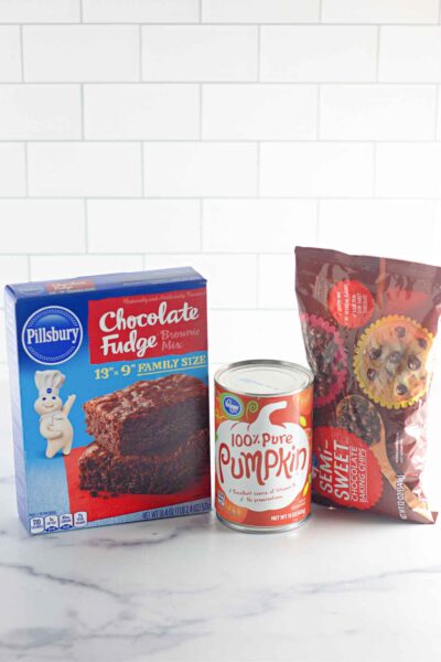 pumpkin spice brownies ingredients