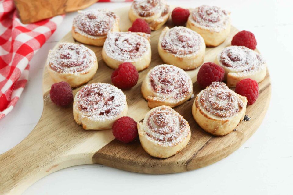 Raspberry Pastry Pinwheels