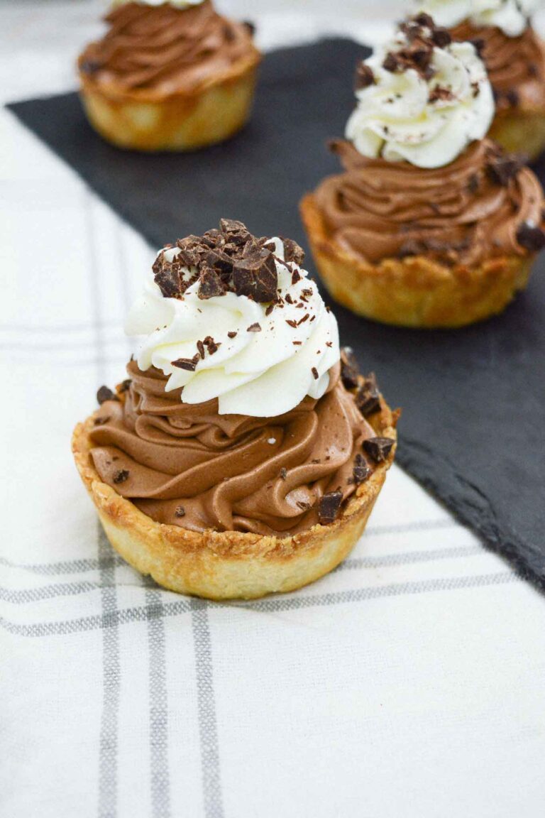 Mini Chocolate Silk Pies