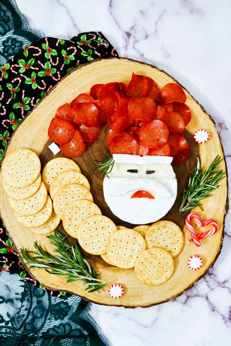 Easy Santa Brie Holiday Charcuterie Board