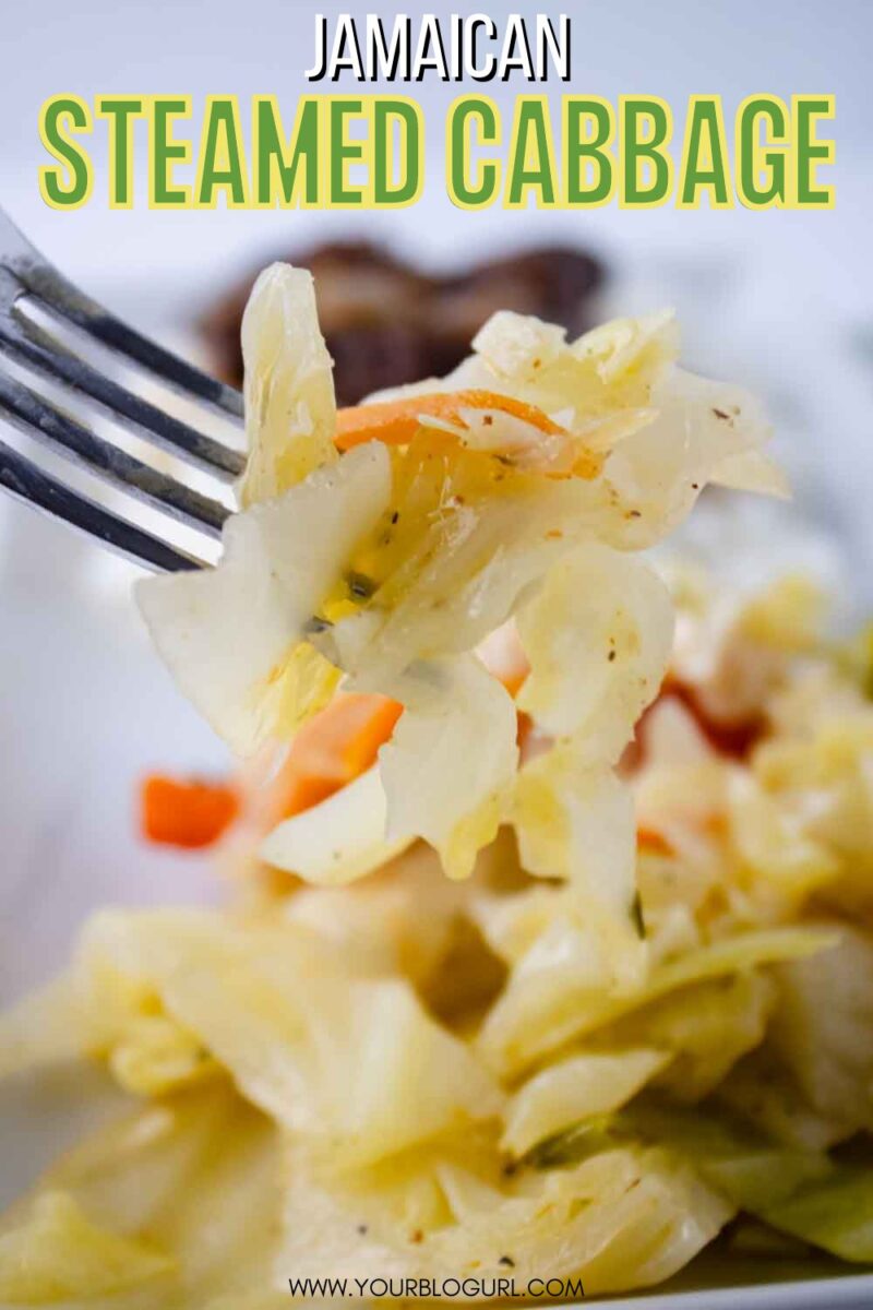 Jamaican Steamed Cabbage with Carrots