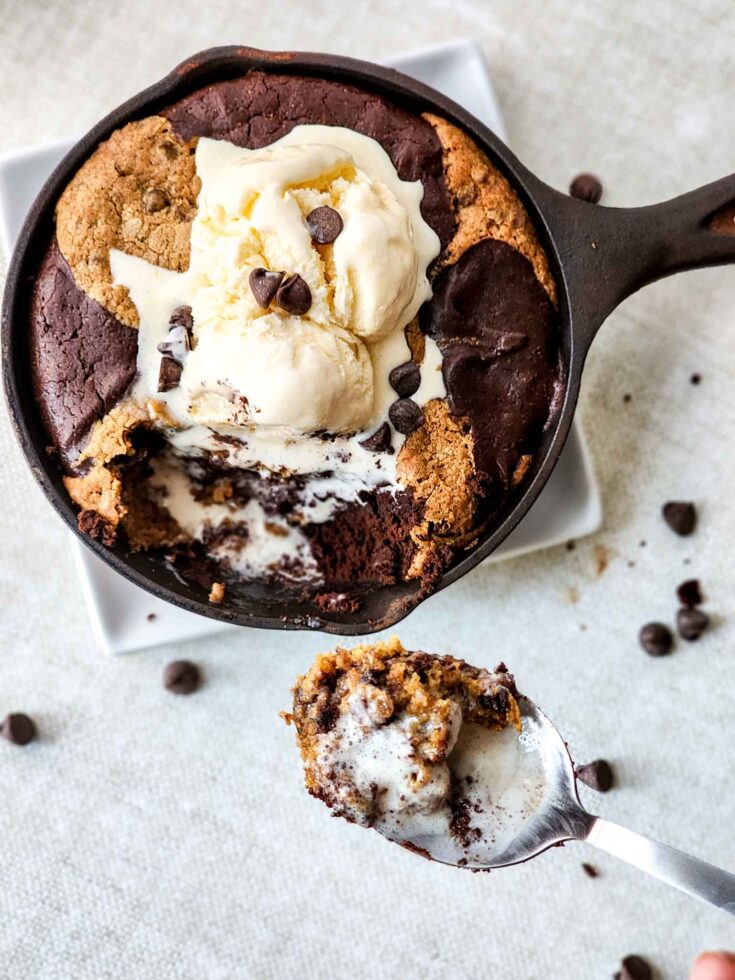 Easy Skillet Brookie