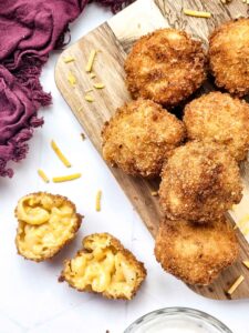 Fried mac and cheese bites