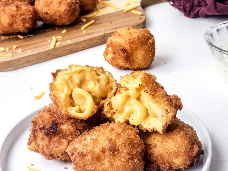 Fried mac and cheese bites