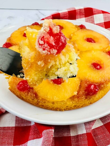 slow cooker pineapple upside down cake