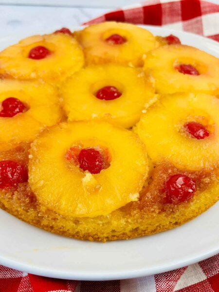 slow cooker pineapple upside down cake